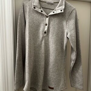 Button-Up Pullover Sweater